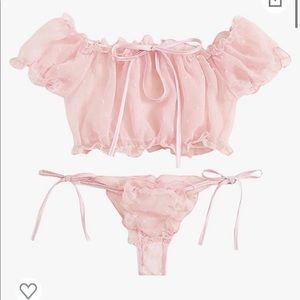 Shein Sheer ruffle lingerie